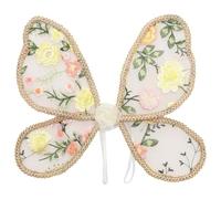 inhzoy Butterfly Wings for Adults and Kids Angel Wings Flower Embroidered Fairy Wings for Halloween Party Type H-6 One Size