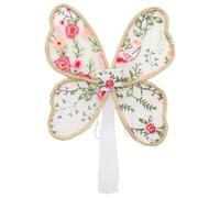 inhzoy Butterfly Wings for Adults and Kids Angel Wings Flower Embroidered Fairy Wings for Halloween Party Type D-2 One Size