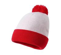 inhzoy Christmas Candy Stripe Beanie for Adults Kids Soft Knit Unisex Xmas Hat with Red White Stripes Party Accessory 2#Beige Red A One Size