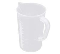 inhzoy Clear Plastic Measuring Jug 2 Litre/1 Litre BPA Free Measuring Cups for Kitchen Baking Laboratory Measurement Conversion Chart Clear A 1L Without Lid