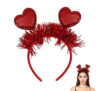 inhzoy Cute Red Heart Headband for Holiday Photoshoots Parties Adjustable Valentine Hair Band A Charming Gift for Party Type C One Size