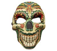 inhzoy Day of The Dead Mask Intricately Designed Mexican Sugar Skull Mask with Comfortable Elastic String for Halloween Type H One Size