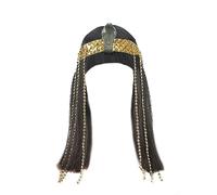 Inhzoy Egyptian Cleopatra Wig with Snake Headband Queen Cleopatra Collar - Cosplay Accessories Headdress - Halloween Carnival - 2-Piece One Size