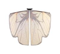 inhzoy Elegant Butterfly Wing Cape Shimmering Chiffon Dance Cloak with Sequined Details for Belly Dancing Costume Balls Coffee One Size