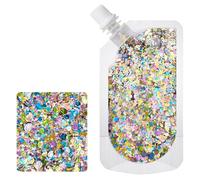 inhzoy Festival Glitter Makeup Kit 24 Colors Shimmer Sets Applicator Adhesive Reactive Rave Coachella Bridal Parties Type N One Size