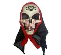 inhzoy Glow in The Dark Skull Mask Horror Headgear with Realistic Details for Haunted Houses Halloween Party Type D One Size