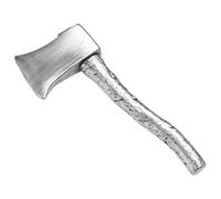 inhzoy Silver Tin Man Costume Set Funnel Hat with Heart Brooch Axe Prop Clock Gloves for Cosplay Accessory Items 1Pc Axe One Size