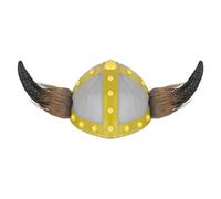 inhzoy Viking Helmet, Viking Hat, Medieval Helmet, Vikings Hat Barbarian Costume Accessories For Men With Horns White One Size