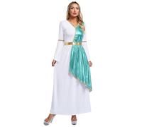 inhzoy Womens Roman Queen Fancy Dress Grecian Toga Greek Halloween Costume Church Choir Worship Robe Sky Blue XXL