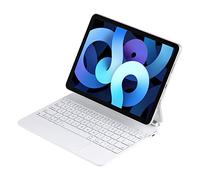 INI Magic Magnetic Keyboard for iPad Air 11 inch 2024 (M2) iPad Pro 11" 4th Gen 2022 iPad Pro 11" 3rd & 2nd & 1st Gen, 3 Brightness Levels, Multi-Touch Trackpad for 10.9" Air 5th Gen Air 4 - White