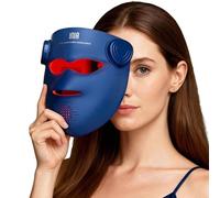 INIA Glow 4D LED Face Mask Wireless,Dual NIR, Red, Blue & Yellow LED Light | 320 LEDs, 4D Coverage, 4 Light Modes, Under-Eye Cooling, Cordless & Rechargeable, Home Skincare & Travel, Gift for Women