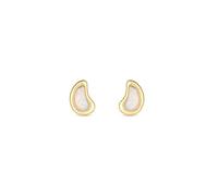 Inicio 14K Real Gold Plated Recycled Opal Stud Earrings Gold