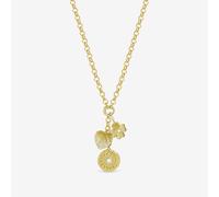 Inicio Gold Plated Multi Charm Necklace - Gift Pouch One Size Gold
