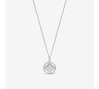 Inicio Sterling Silver Plated Clover Pendant - Gift Pouch One Size Silver