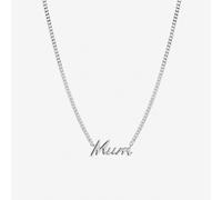 Inicio Women's Sterling Silver Plated Mum Necklace - Gift Pouch Inicio Silver One Size