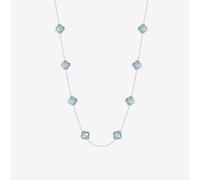 Inicio Sterling Silver Sapphire Clover Necklace