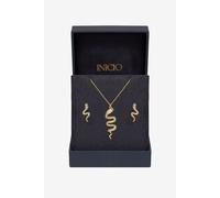 Inicio Women's 14K Gold Plated & Cubic Zirconia Snake Set - Gift Box Inicio Gold One Size