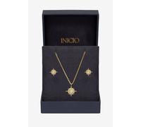 Inicio Women's 14K Gold Plated Cubic Zirconia Star Set - Gift Box Inicio Gold One Size
