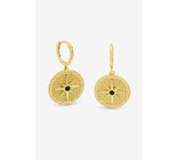Inicio Women's 14K Gold Plated & Jet Star Charm Earrings - Gift Pouch Inicio Gold One Size