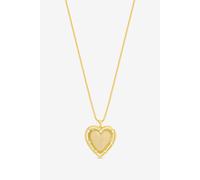 Inicio Gold Plated Heart Charm Pendant Necklace