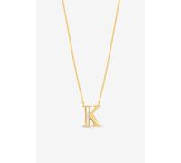 Inicio Women's 14K Real Gold Plated & Mother of Pearl Initial Pendant - K Inicio Gold One Size