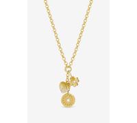 Inicio Gold Plated Multi Charm Necklace - Gift Pouch One Size Gold