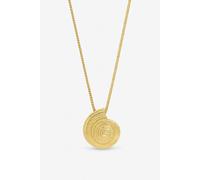 Inicio Gold Plated Statement Shell Necklace - Gift Pouch One Size Gold