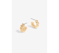Inicio Women's Gold Plated Twisted Polished Hoops - Gift Pouch Inicio Gold One Size