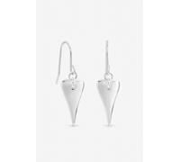Inicio Women's Sterling Silver Heart Fishhook Earrings Inicio Silver One Size