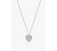 Inicio Sterling Silver Plated Mum Pendant - Gift Pouch One Size Silver