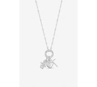 Inicio Sterling Silver Christening Necklace - Gift Pouch One Size Silver