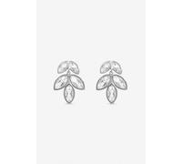 Inicio Women's Sterling Silver Plated Crystal Floral Drop Earrings Inicio Silver One Size
