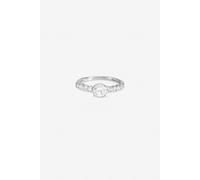 Inicio Women's Sterling Silver Plated Cubic Zirconia Classic Cushion Engagement Ring - Gift Pouch | Size: XL Inicio Silver XL