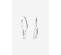 Inicio Women's Sterling Silver Plated Large Polished Hoops Inicio Silver One Size