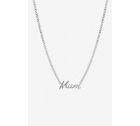Inicio Sterling Silver Plated Mum Necklace - Gift Pouch One Size Silver