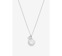 Inicio Women's Sterling Silver Plated 'The World Is Your Oyster' Pendant - Gift Pouch Inicio Silver One Size