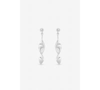 Inicio Sterling Silver Plated Twist Drop Earrings One Size Silver