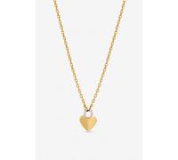 Inicio Women's Two Tone Heart Pendant - Gift Pouch in Gold Inicio Gold One Size