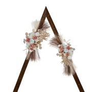 INIFLM 2PCS Wedding Arch Flowers, Wedding Welcome Card Decoration Corner Flower Set, Wedding Welcome Signs Floral for Wedding Reception Ceremony Backdrop(Autumn colors)