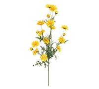 INIFLM 6 Bunches Daisy Artificial Flowers, Artificial Silk Daisy Flowers with Stems, Fake Daisy Plant Plastic Bouquet for Home Table Centerpieces Outdoor Decoration (Yellow)
