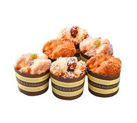 INIFLM 6 PCS Simulation Cupcake Artificial Food Cake, Faux Cakes Bread Dessert Decor,Fake Cupcake Faux Cakes Mixed Cake Bread Dessert for Decoration Display Props Real Model