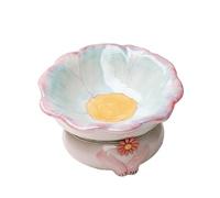 INIFLM Elevated Cat Food Bowl, Modern Tilted Cat Feeder, White, Cat Dog Bowl