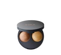 INIKA Baked Contour Duo | Natural, Mineral Bronzing Duo Compact. Talc Free, Face Shaping, Bronzer + Highlighter. Almond 5g