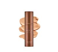 INIKA Organic BB Cream Foundation - Vegan Makeup with Hydrating Prickly Pear Jojoba and Pomegranate Seed Oil - Lightweight Radiant BB Glow for
