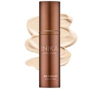 INIKA Organic BB Cream Foundation - Vegan Makeup with Hydrating Prickly Pear, Jojoba, and Pomegranate Seed Oil - Lightweight, Radiant BB Glow for Balanced Skin Tone, Cream 1 fl oz