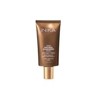 INIKA Tinted Natural Sunscreen SPF50+ | Sun Protection + Tinted + Skincare. Prevents UV Damage + Anti-Ageing Pink Algae & Jojoba Oil. Broad Spectrum, 100% Mineral Non-Nano Zinc Oxide. 50mL