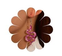 Inilbran Boho Acrylic Snake Earrings Vintage Acrylic Resin Snake Drop Earrings Punk Snake Serpent Hook Earring Gothic Halloween Snake Earrings Jewelry for Women and Girls