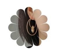 Inilbran Boho Circle Hoop Earrings Large Hoop Circle Earrings Gold Double Circle Round Hoop Earrings Vintage Exaggerated Circle Statement Earrings Jewelry for Women and Girls