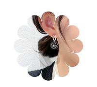 Inilbran Boho Crystal Flower Earrings Black Flower Drop Earrings Vintage Pearl Flower Dangle Earrings Bling Cz Oval Circle Earrings Jewelry for Women and Girls