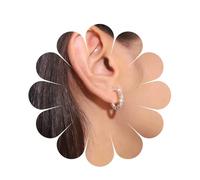 Inilbran Boho Crystal Half Hoop Earrings Colorful Rhinestone Huggies Hoop Earrings Rainbow Crystal Half Huggie Half Hoop Earrings Sparkly Cz Open Hoop Earrings Jewelry for Women and Girls